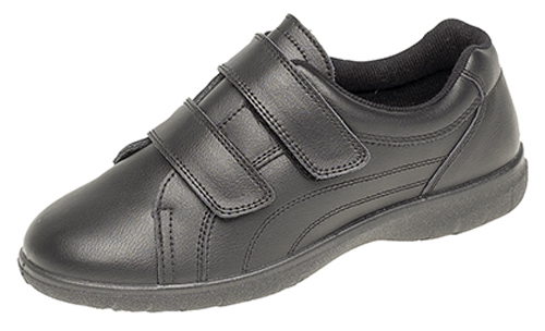 ladies wide fit velcro trainers